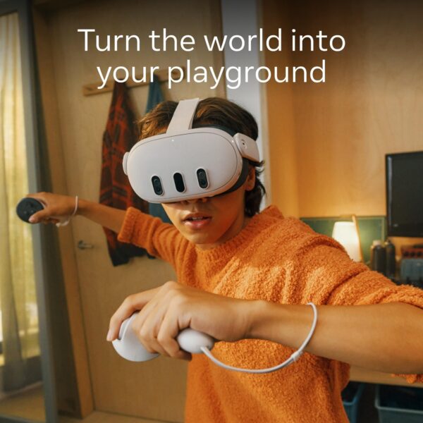 Meta Quest 3 Mixed Reality Headset 512GB — Ultimate Mixed Reality Experiences — All-in-One Headset with Controllers, 4K resolution + Infinite Display - Image 2