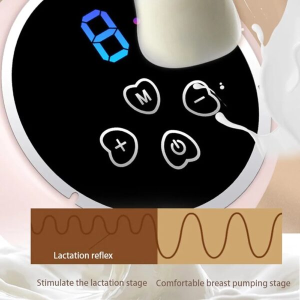 Dual Rechargeable Electric Breast Pump, Strong Suction and PainFree Breastfeeding Pump - 4 Modes - Image 7