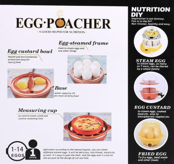 Electric Egg Boiler & Egg Poacher 7 Egg Capacity - Image 4