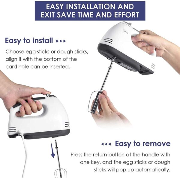Electric Hand Blender Mixer 7-Speed Mixer - Image 2