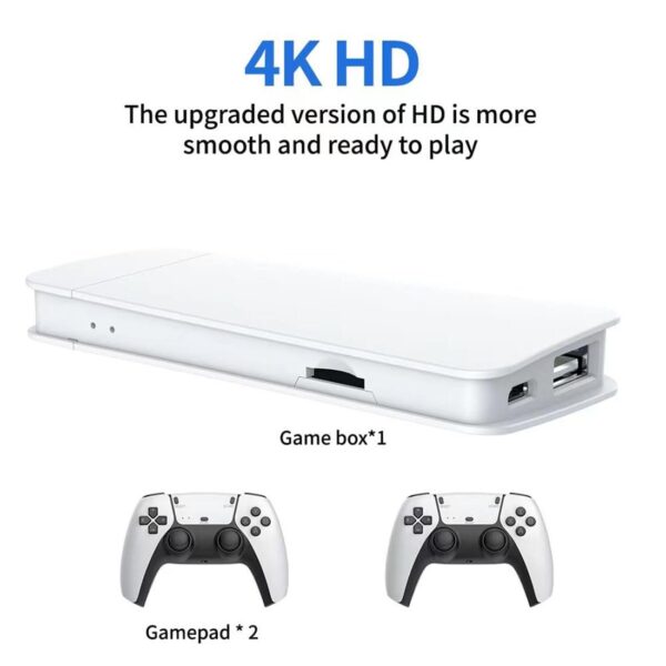 M15 Retro Game Stick, 4K HDMI Output & Wireless Controller Plug and Play Video Game Console with 30000+ Games, Arcade Game Console (128GB) - Image 2