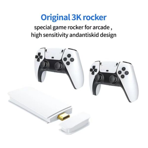 M15 Retro Game Stick, 4K HDMI Output & Wireless Controller Plug and Play Video Game Console with 30000+ Games, Arcade Game Console (128GB) - Image 3