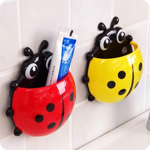 Kids Lady Bird Toothbrush Holder 4pcs (Random Colors) - Image 3