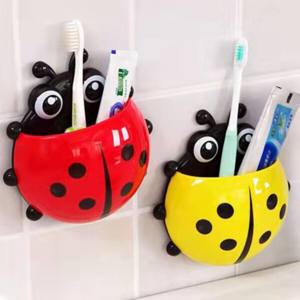Kids Lady Bird Toothbrush Holder 4pcs (Random Colors) - Image 8