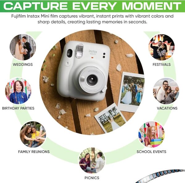 Fujifilm Instax Mini Instant Camera Film (20 Photo Exposure) Bundle - Image 2