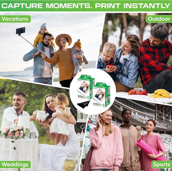 Fujifilm Instax Mini Instant Camera Film (20 Photo Exposure) Bundle - Image 3