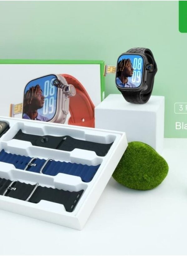 Modio ST13 Sim and Camera Smart Watch 3 Pairs Strap 2.2inch 4G Sim Support With Camera support Google Play Store - Image 5