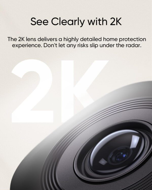 Anker eufy Security Indoor Camera C220 with 2K Clarity, 360° Horizontal View, AI Monitoring and Motion Detection, Two-Way Audio - Image 5