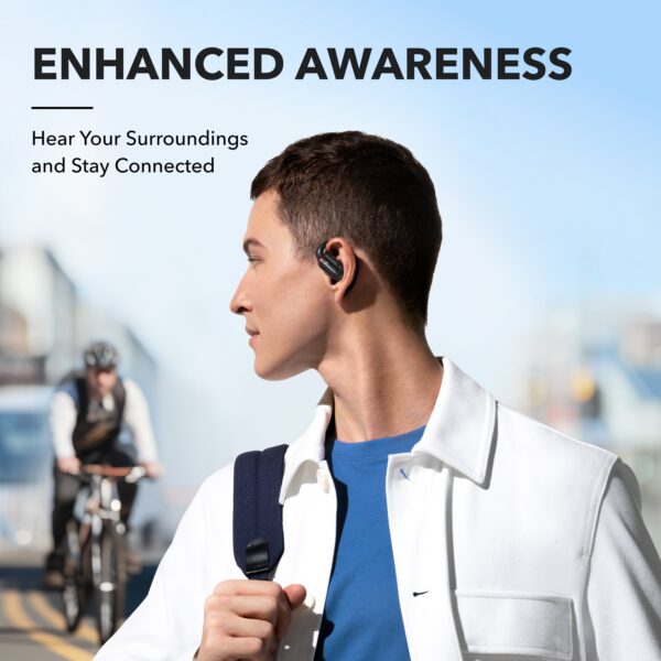 Soundcore by Anker V30i Open-Ear Headphones, Ultra-Comfort, Lightweight Design, Snug Fit, Ergonomic Ear Hooks, Robust Bass, 36H Playtime, Bluetooth 5.3, App Control, Clear Calls, Wireless Earbuds - Image 3