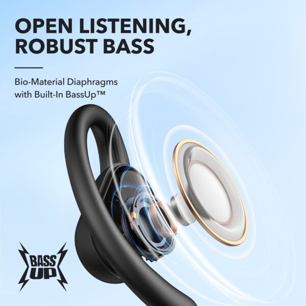 Soundcore by Anker V30i Open-Ear Headphones, Ultra-Comfort, Lightweight Design, Snug Fit, Ergonomic Ear Hooks, Robust Bass, 36H Playtime, Bluetooth 5.3, App Control, Clear Calls, Wireless Earbuds - Image 5