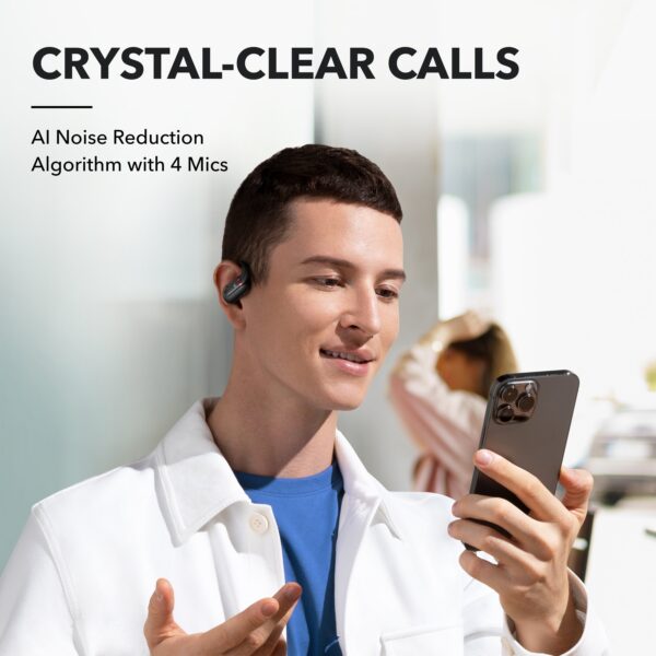 Soundcore by Anker V30i Open-Ear Headphones, Ultra-Comfort, Lightweight Design, Snug Fit, Ergonomic Ear Hooks, Robust Bass, 36H Playtime, Bluetooth 5.3, App Control, Clear Calls, Wireless Earbuds - Image 4
