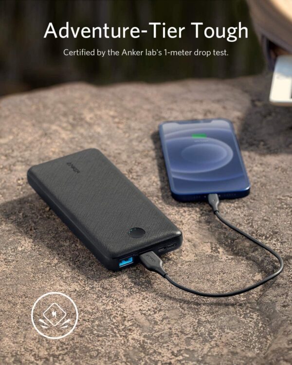 Anker Power Bank, 325 Portable Charger (PowerCore 20K II), 20,000mAh Battery Pack with 2-Port, 15W High-Speed Charging - Image 4