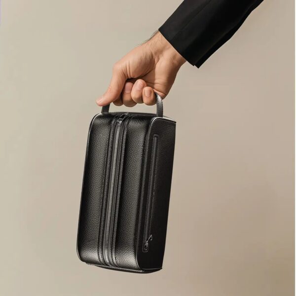 Green Lion Lakeshore Clutch Bag / Pouch Bag - Black - Image 2