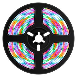 Porodo Blue 16.4 Ft Sound Reactive RGB Strip Light with 44 Key Remote