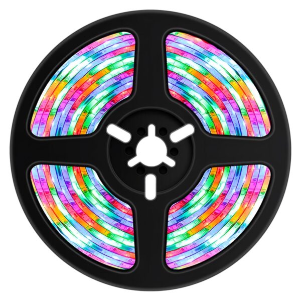 Porodo Blue 16.4 Ft Sound Reactive RGB Strip Light with 44 Key Remote