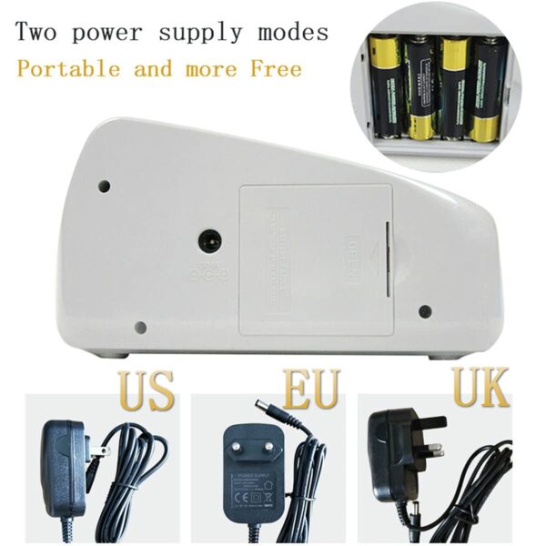 Cash Counting Machine, Mini Bill Counters, Convenient and Portable AC or Battery Powered Banknote Counter Suitable for Multiple Currencies - Image 5