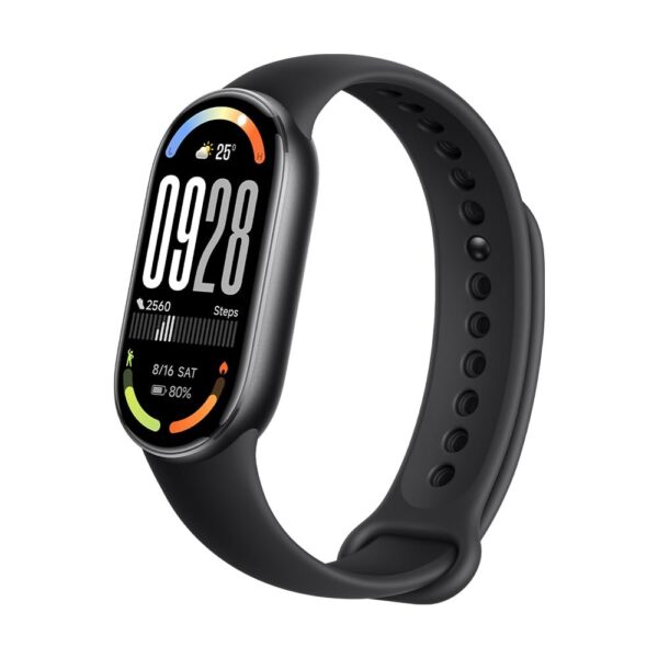 Xiaomi Smart Band 10 Fitness Tracker, 1.72" AMOLED Display, 21-Day Battery Life, 150+ Sports Modes, Heart Rate & Sleep Monitoring, Electronic Compass, 5ATM Waterproof, 2-Year Warranty – Black