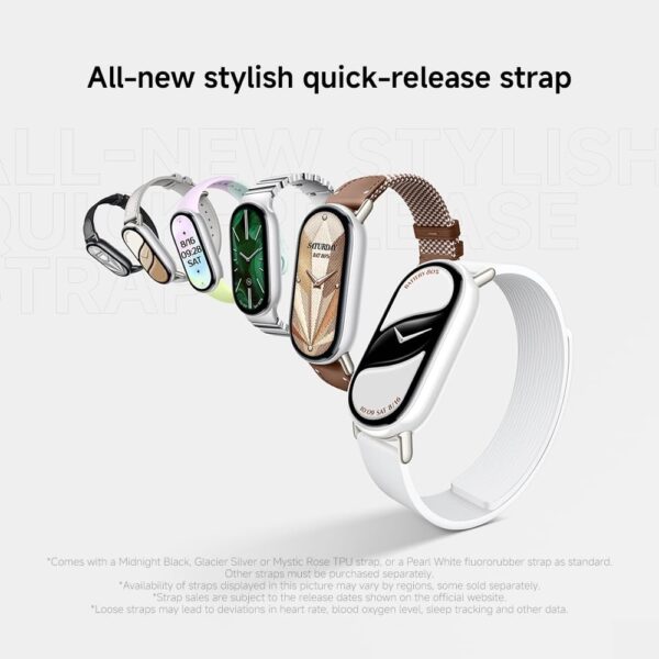 Xiaomi Smart Band 10 Fitness Tracker, 1.72" AMOLED Display, 21-Day Battery Life, 150+ Sports Modes, Heart Rate & Sleep Monitoring, Electronic Compass, 5ATM Waterproof, 2-Year Warranty – Silver - Image 6