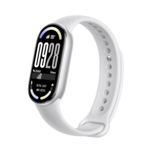 Xiaomi Smart Band 10 Fitness Tracker, 1.72" AMOLED Display, 21-Day Battery Life, 150+ Sports Modes, Heart Rate & Sleep Monitoring, Electronic Compass, 5ATM Waterproof, 2-Year Warranty – Silver
