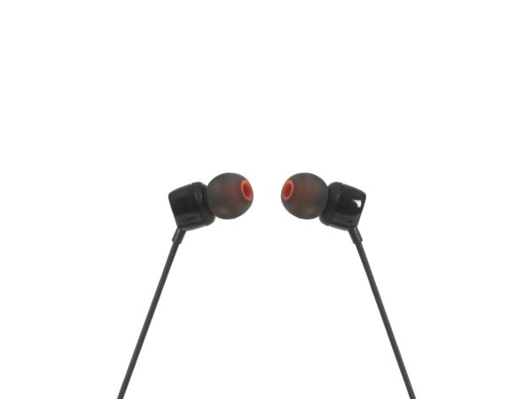 JBL Tune 110 Wired Aux In Ear Headphones, Deep and Powerful Pure Bass Sound, 1-Button Remote/Mic, Tangle-Free Flat Cable, Ultra Comfortable Fit - Image 5