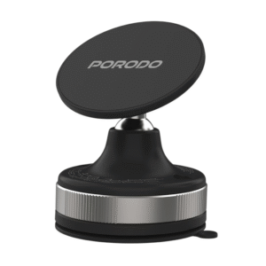 Porodo Vacuseal Car Magsafe Magnetic Mount, Strong Suction, Adjustable Viewing Angle, One-Hand Operation