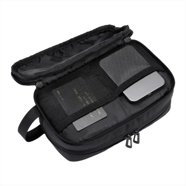 Porodo Lifestyle Ultralite Organizer Pouch Bag, Water-Repellent Fabric, Dual Compartment, Quick-Grab Handle, Spacious Storage - Image 2