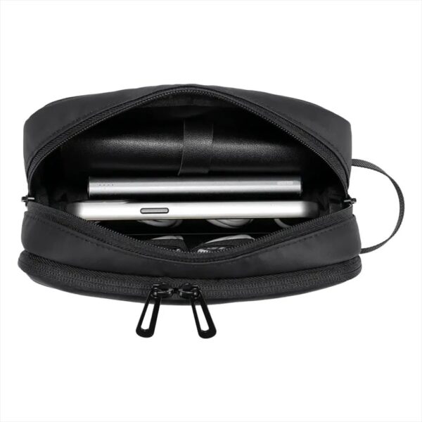 Porodo Lifestyle Ultralite Organizer Pouch Bag, Water-Repellent Fabric, Dual Compartment, Quick-Grab Handle, Spacious Storage - Image 5