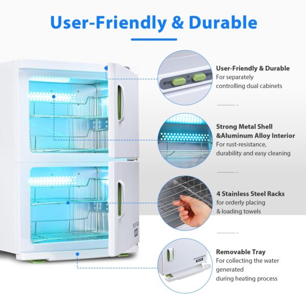 Hot Towel Warmer Cabinet, 46L Extra Large Capacity - Image 3