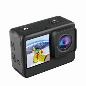 Porodo Lifestyle Fully Waterproof 4K Action Camera 900mAh Dual Display 4K Ultra HD