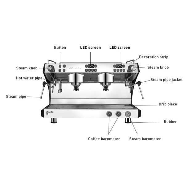 Commercial Espresso Coffee Machine | CRM3120C - Image 3