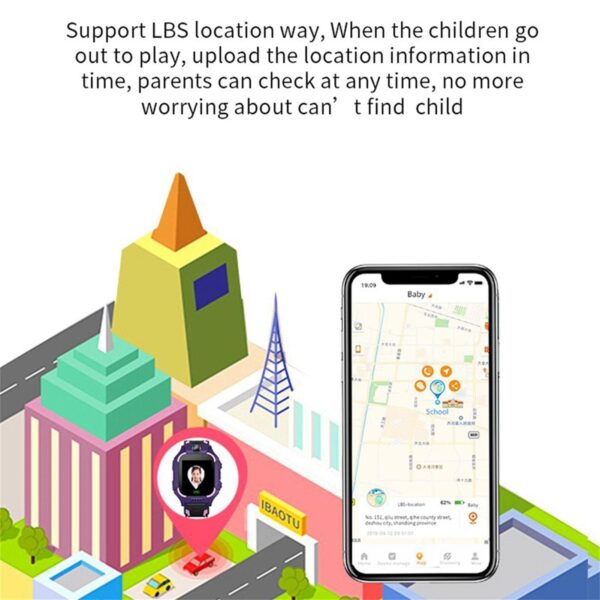 Alreha Kids Smartwatch K2 features a rechargeable battery, sim card slot that allows you to communicate with your kid, sweat proof - Image 7