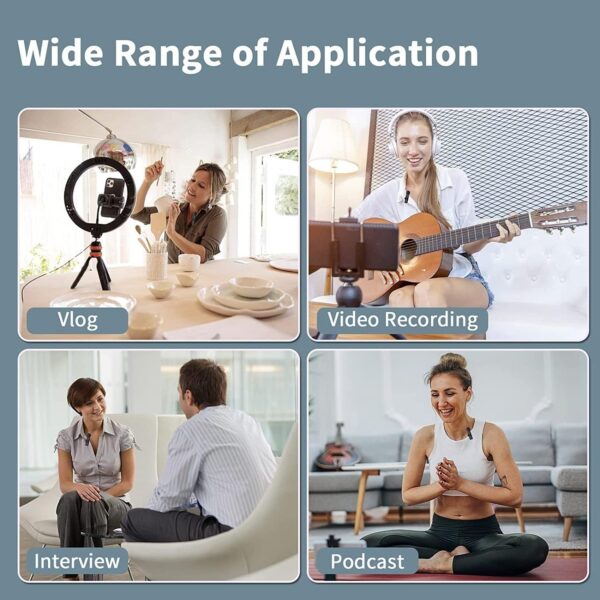 K9 Dual Wireless Lavalier Microphone Plug and Play, No Need APP & Bluetooth Collar Mic for All iPhone, iPad, Mac Devices for YouTube, Live Stream & Video Recording And Lightning - Image 6
