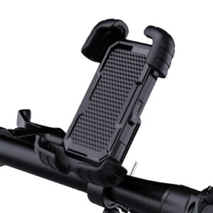 Go-Des Bicycle & Motorcycle Phone Holder with Corner Guard, Adjustable, Anti-Vibration, Secure Grip, Universal Compatibility for Smartphones