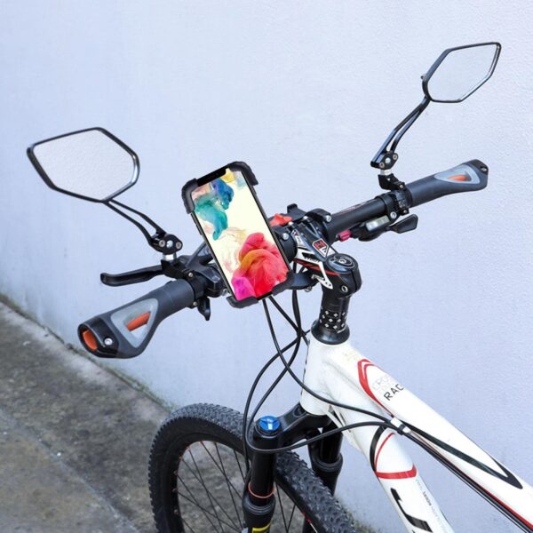 Go-Des Bicycle & Motorcycle Phone Holder with Corner Guard, Adjustable, Anti-Vibration, Secure Grip, Universal Compatibility for Smartphones - Image 3