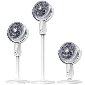 F1 Fan Air Circulation Fan, Portable Circulation Fan, Home Desktop Silent Floor Fan, Five Adjustable Speed And Energy-Saving, automatic oscillation ("shaking of head"), remote control, wide-angle air supply, and intelligent timing functions