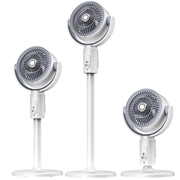 F1 Fan Air Circulation Fan, Portable Circulation Fan, Home Desktop Silent Floor Fan, Five Adjustable Speed And Energy-Saving, automatic oscillation ("shaking of head"), remote control, wide-angle air supply, and intelligent timing functions