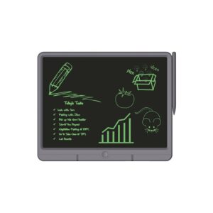 Green Lion LCD Digital Writing Pad/Tablet with Pen, 15inch, Drawing, Calculus, Grafitti