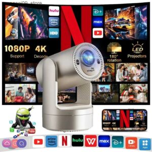 Borrego Smart 7 Android Projector, sensitive and fast focusing, 4K support, Android OS, 5G WiFi, 5200 mAh battery, multiple connectivity options, including USB, HDMI, AV and 5G WiFi
