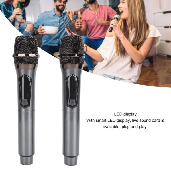 Professional Universal Dual Wireless Microphones (Pair) - Image 4