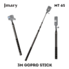 Jmary MT65 3 Meter Carbon Fiber Stick for Action Camera Includes Tripod,Bag,Mount / Gopro Stick