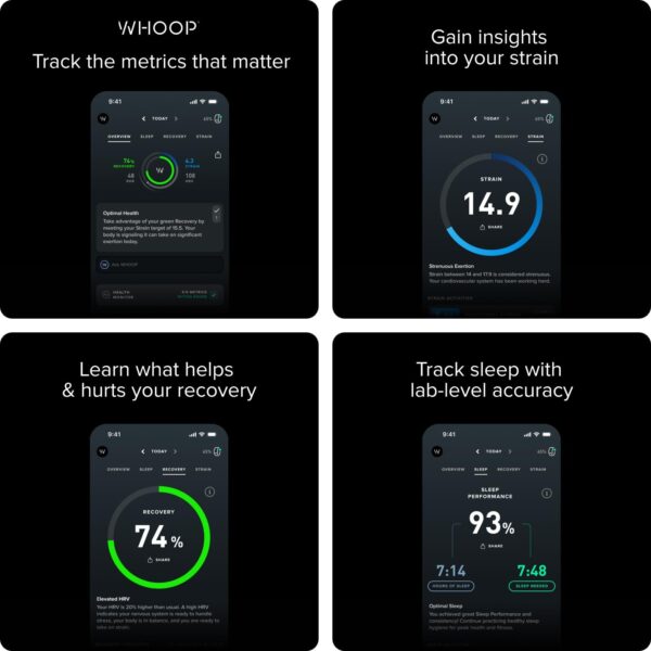 Whoop 4.0 Fitness Tracker with 1 Year Subscription - Image 6