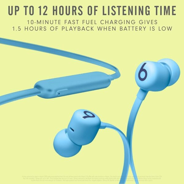 Beats Flex Wireless Earbuds - Apple W1 Headphone Chip, Magnetic Earphones, Class 1 Bluetooth, 12 Hours of Listening Time, Built-in Microphone - Flame Blue - Image 6