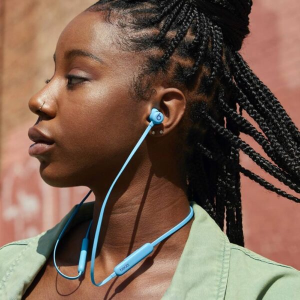 Beats Flex Wireless Earbuds - Apple W1 Headphone Chip, Magnetic Earphones, Class 1 Bluetooth, 12 Hours of Listening Time, Built-in Microphone - Flame Blue - Image 3
