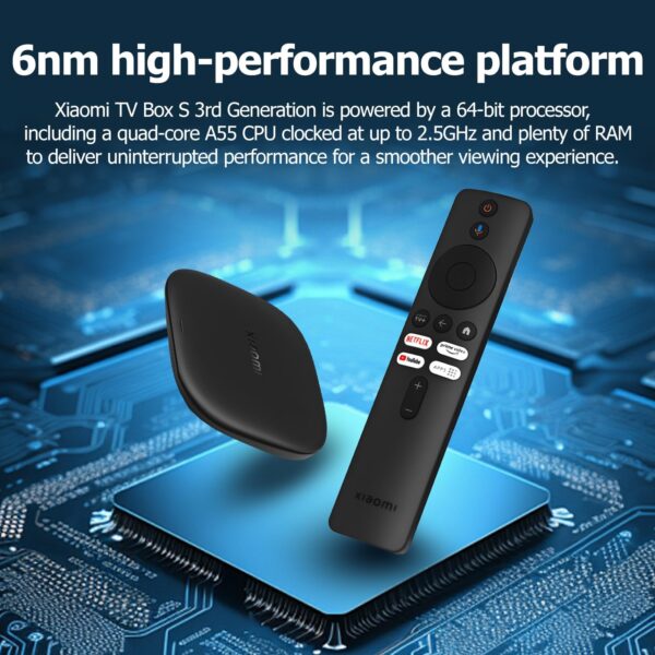 Xiaomi Mi TV Box S 3rd Gen 32GB - 4K UHD, Google TV, 32GB Memory, Dolby Vision & Atmos, WiFi 6, HDMI 2.1, Fast Streaming, Compact and Powerful - Image 3