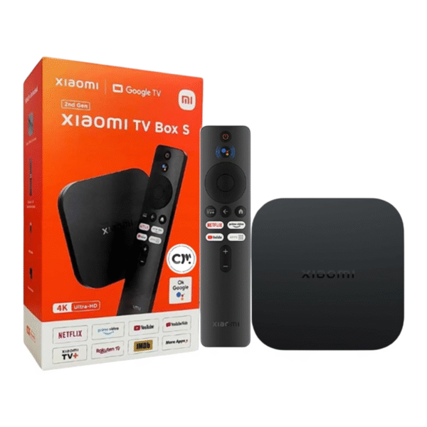 Xiaomi TV Box S (2nd Gen) 4K Ultra HD Streaming Media Player, Google TV Box with 2GB RAM 8GB ROM, 2.4G/5G Dual WiFi, Bluetooth 5.2 & Dolby Audio and DTS-HD, Dolby Vision, HDR10+
