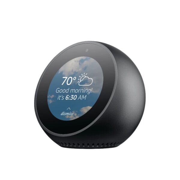 Amazon Echo Spot - Smart Assistant Alarm Clock & Speaker - Black with Alexa - Image 4