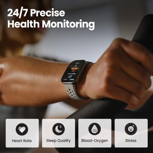 Amazfit Bip 6 Smart Watch 46mm with Built in GPS, 14 Day Battery, 1.97" AMOLED Display, GPS & Free Maps, AI, Bluetooth Call & Text, Health, Fitness & Sleep Tracker, 140+ Workout Modes, 5 ATM Water-Resistance - Image 4
