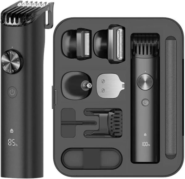 Xiaomi Grooming Kit Pro Includes Trimmer, Shaver head, Body grooming blade, Precision Nose & ear hair trimming Beard comb × 2, Cleaning brush, Charging cable, Storage case, Travel pouch - Image 8