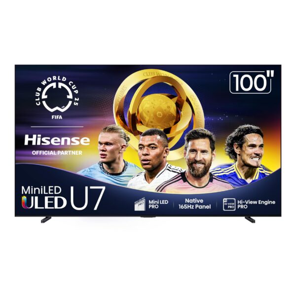 Hisense 100 inch 100U7Q | Mini-LED 165Hz VRR QLED Smart TV - Image 2