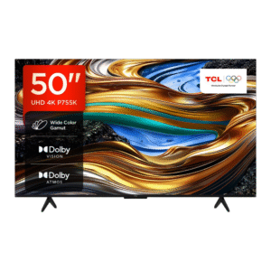 TCL 50 Inch Ultra HD, Wide Color Gamut, 4K HDR TV, Smart TV Powered by Android TV 50P755K (Dolby Atmos 2.0, Dolby Vision, HDR 10+, Voice Control, compatible with Google assistant, Chromecast built-in)